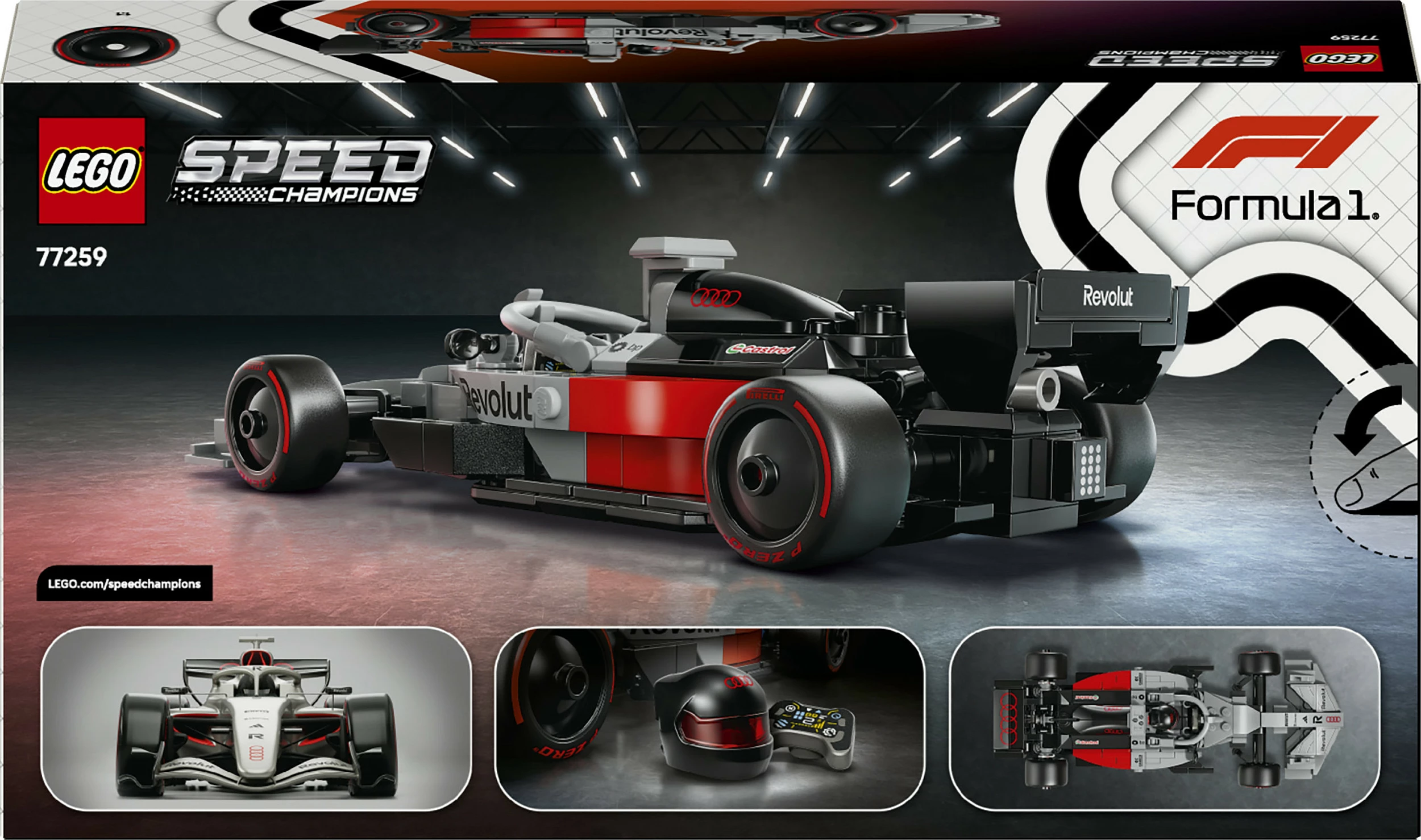 Set ndërtimi LEGO Speed Champions 77259 Audi Revolut F1 Team R26, 216 pjesë, multikolor