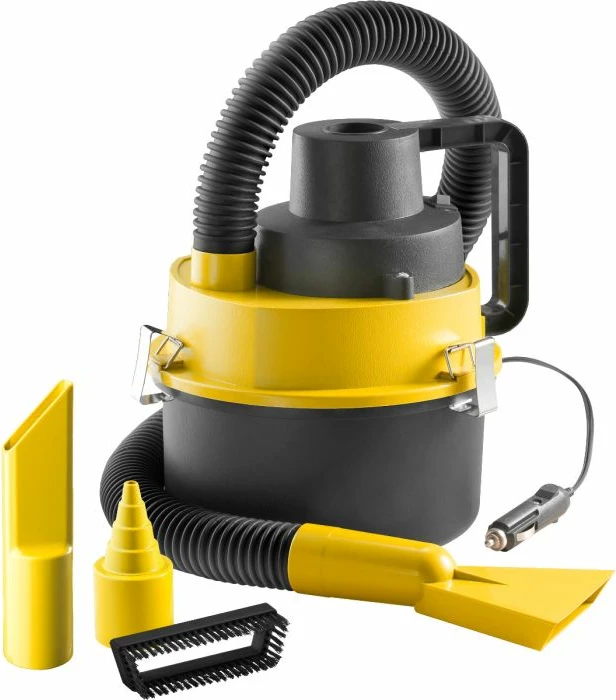 Fshesë me korrent 12V BRUNNER Vortix 0436020N 75W, thithje e thatë/e lagësht, e verdhë/zezë