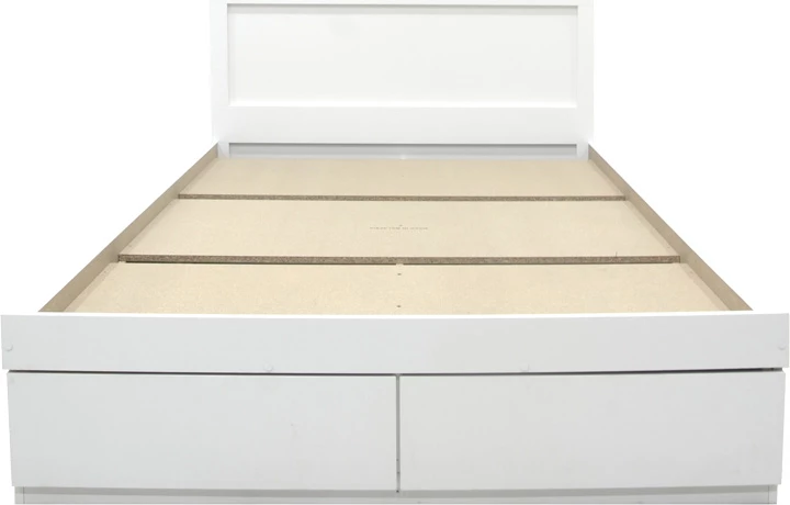 Krevat Olympus me sirtar, ngjyrë e bardhë, 100x200cm