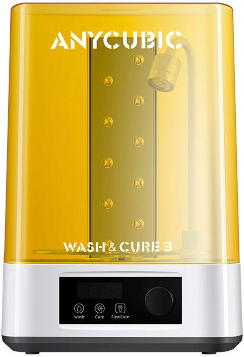 Pajisje pastrimi dhe tharje për printime 3D AnyCubic Wash & Cure 3, 4L, UV, e verdhë