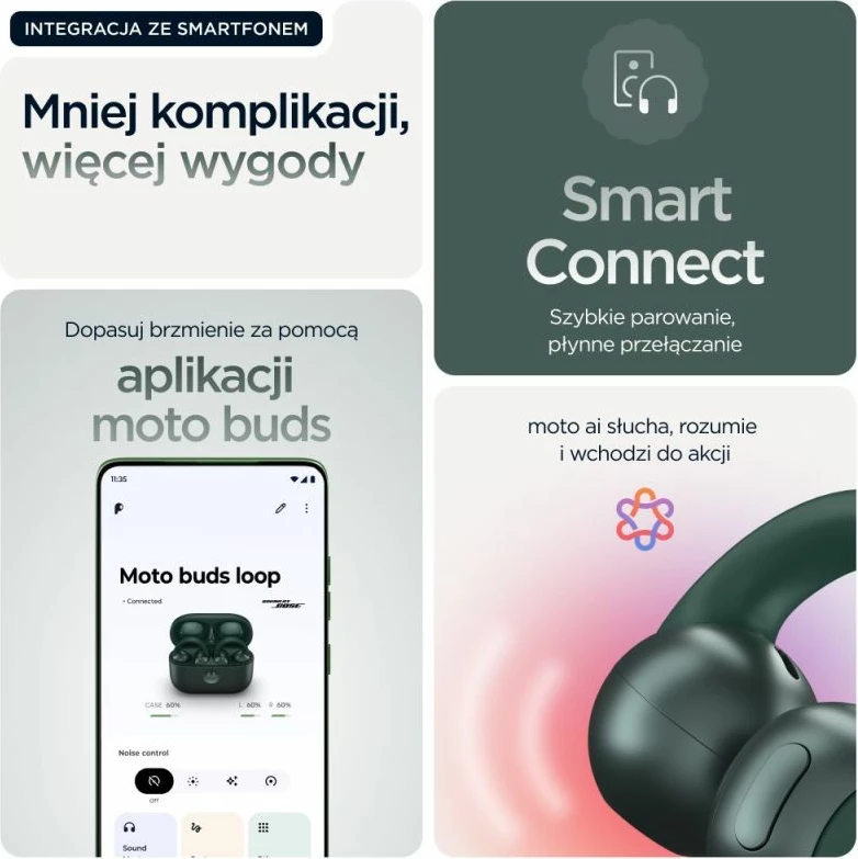 Atlete për vesh në vesh Motorola, jeshile