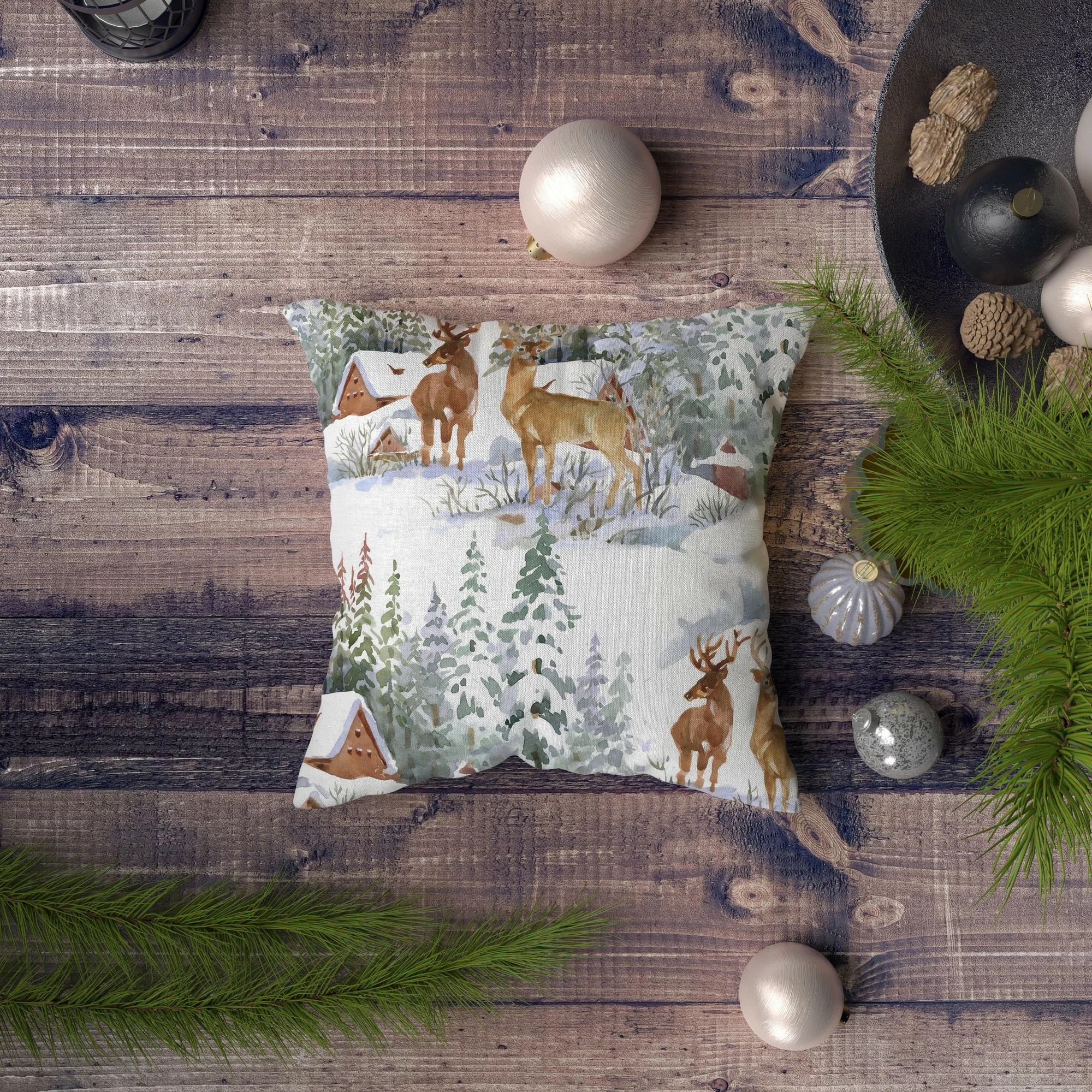 Jastëk dekorativ Aberto Design, NYXMAS117, shumëngjyrësh, 43x43cm