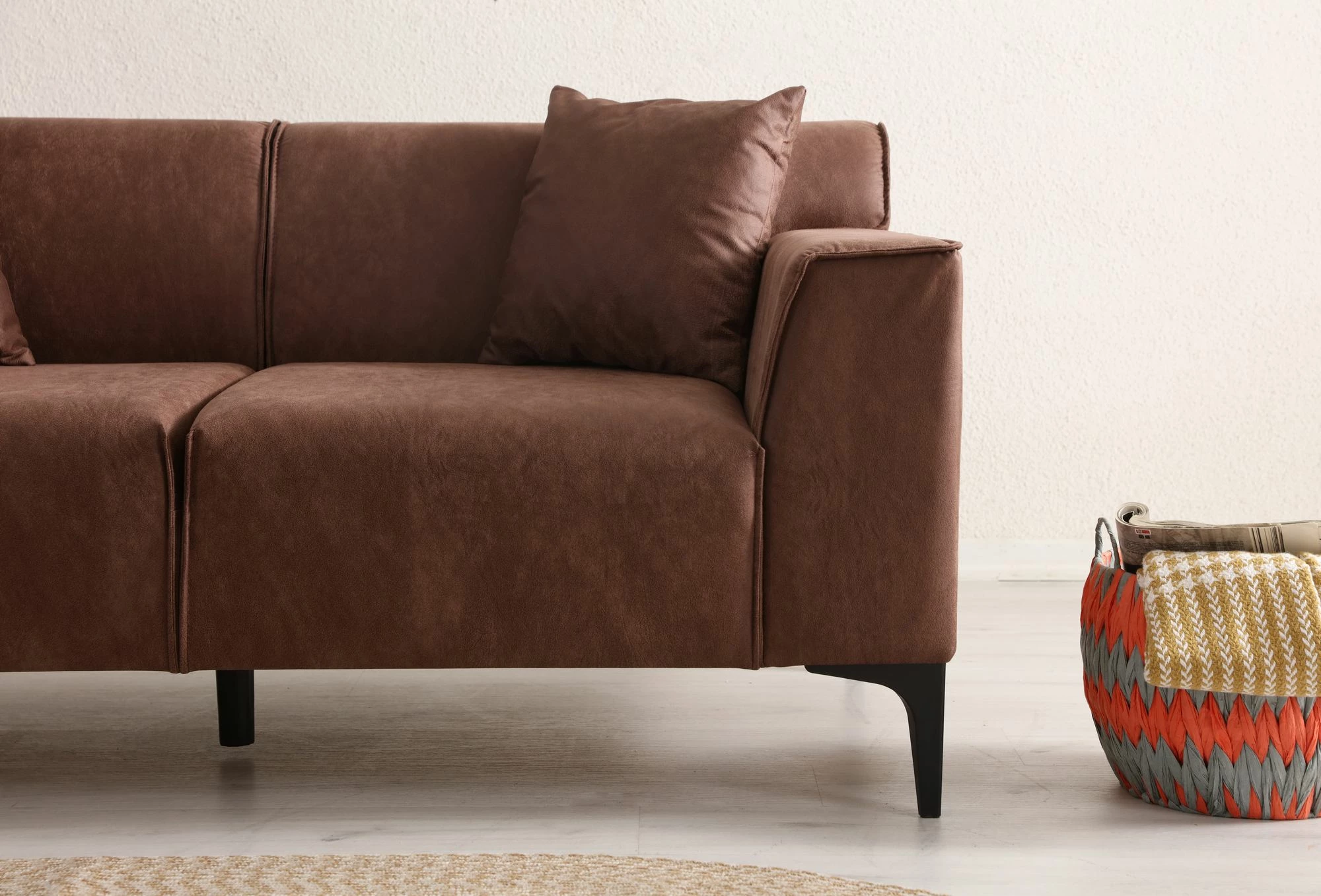 Divan dy-vendësh, ngjyrë konyak, Atelier del Sofa, New Petra 2