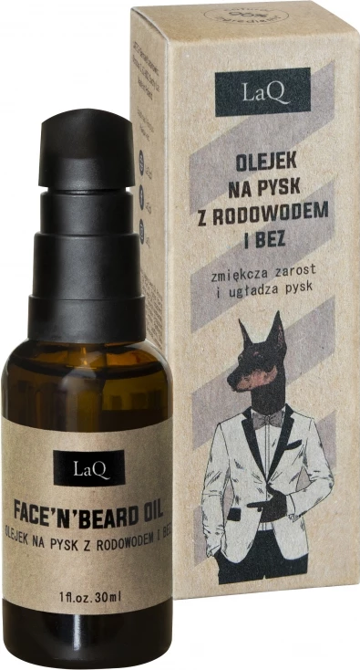 Vaj për mjekër LaQ Doberman për burra, 30ml