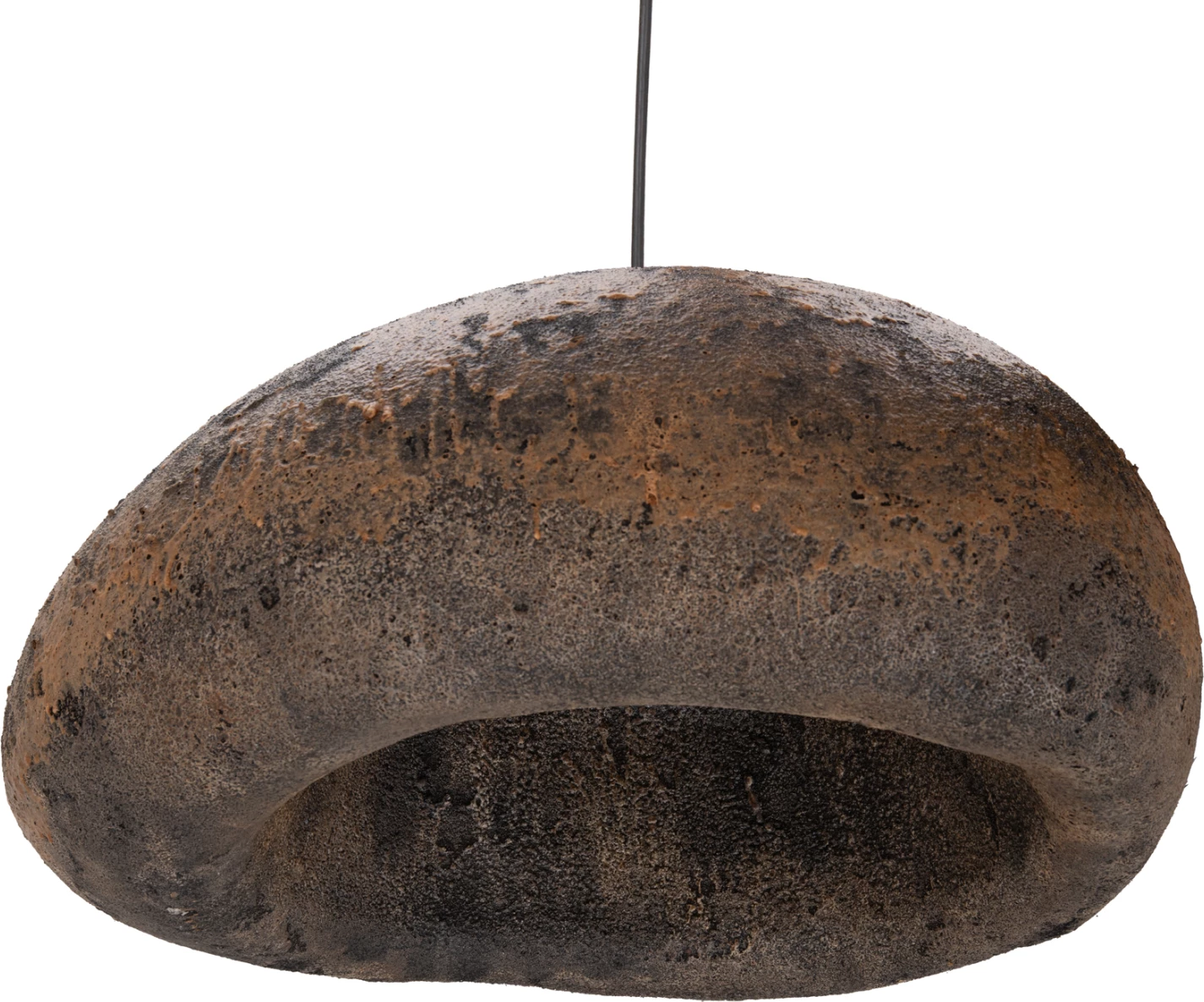 Llambë tavani varëse STONER (L), pamje guri, kafe/gri, FH4419.03, 73x55x40cm