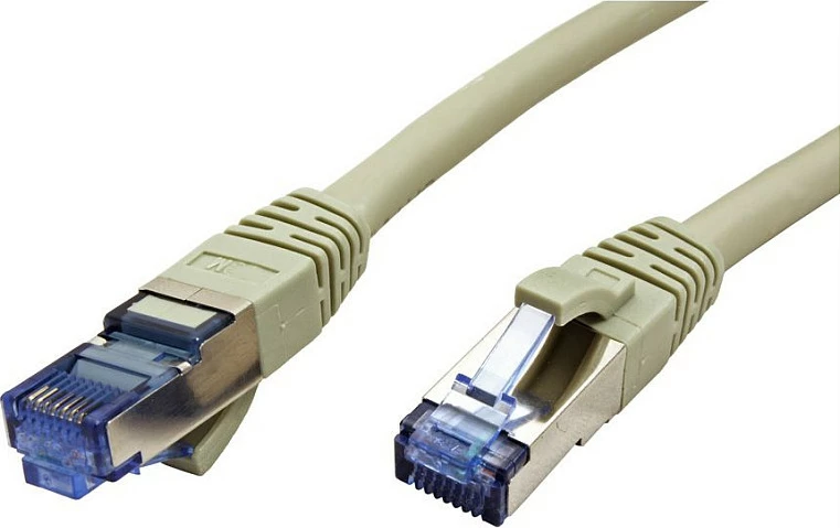 Kabëll rrjeti VALUE 21.99.0864, Cat6a, 0.3m, S/FTP, RJ45-RJ45, gri