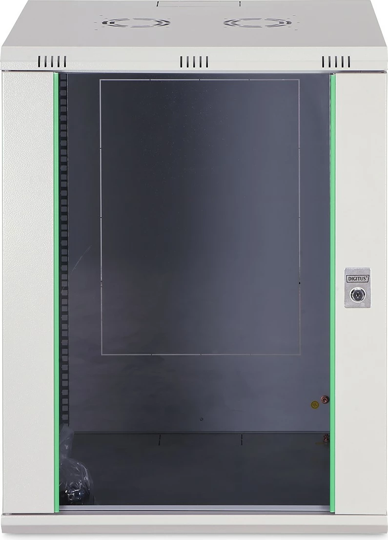 Kasë rrjeti Digitus Dynamic Basic 16U 600x600mm, xham, gri