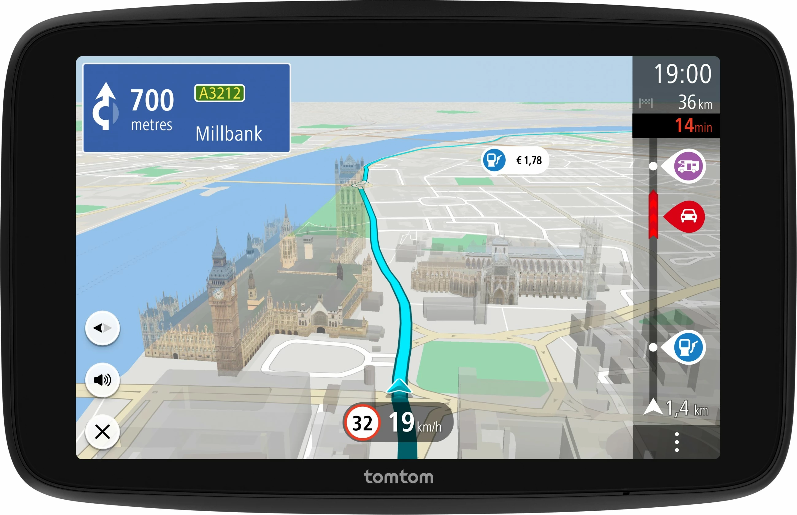GPS TomTom GO Camper Max, 32 GB, Ekran 7", i Zi