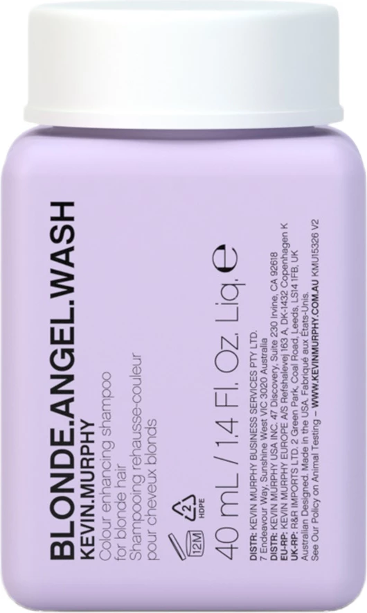 Shampon për femra Kevin Murphy Blonde Angel Wash për flokë të verdha, 40ml