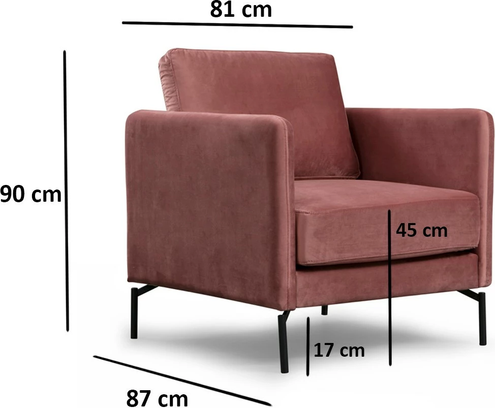 Karrige krahu, rozë, Atelier del Sofa, Sino