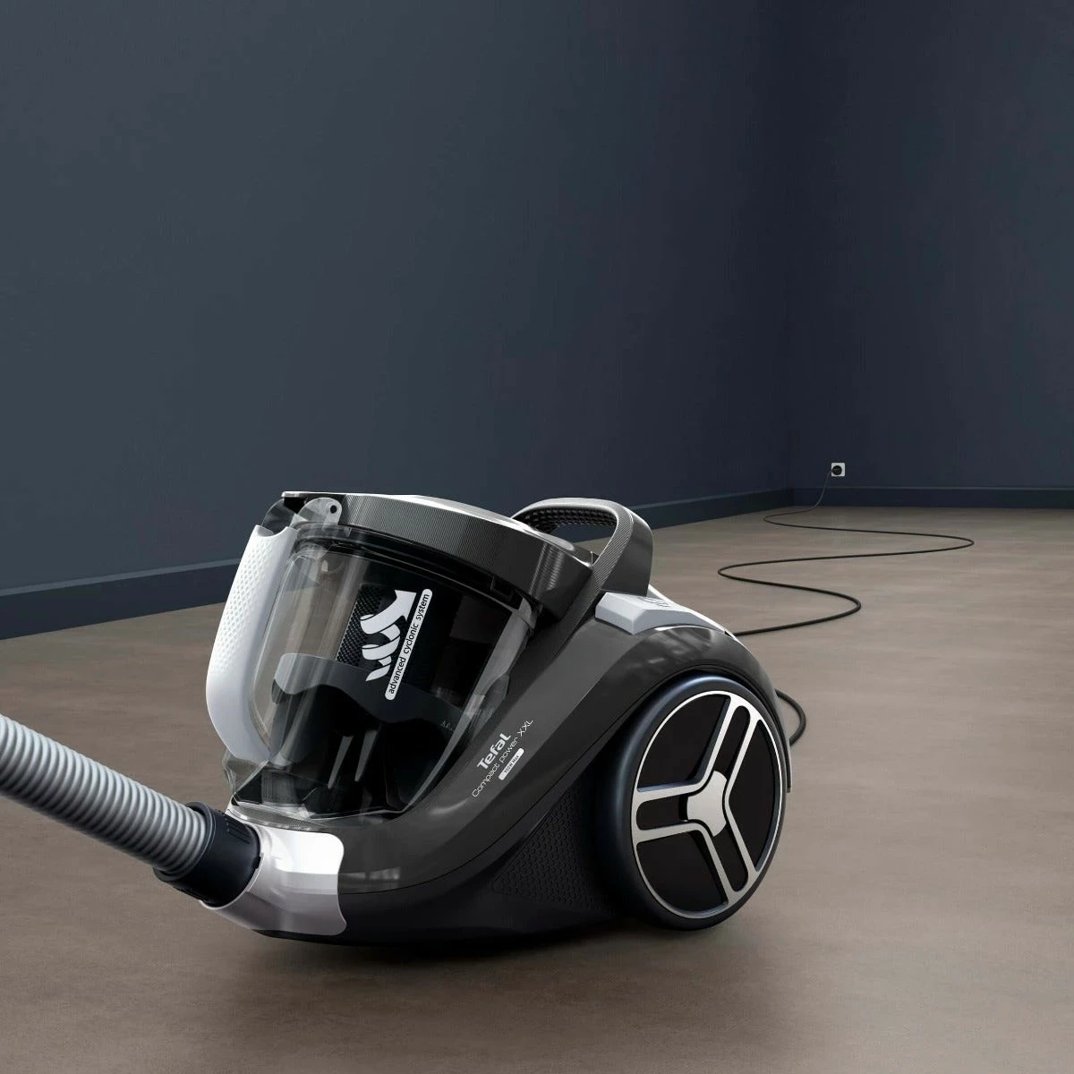 Fshesë me korrent Tefal Compact Power XXL TW4B36, 2.5L, 900W, e zezë