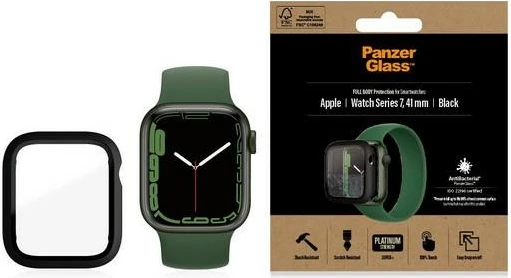 Mbështjellës PanzerGlass për Apple Watch 7/8, 41mm, i zi