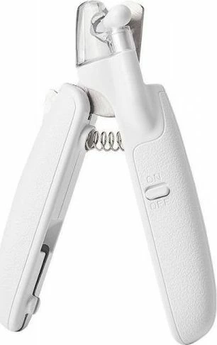 Gërshërë për thonj Petkit LED Nail Clippers, me dritë LED, me enë mbledhëse dhe limë të integrume, për mace dhe qen, e bardhë