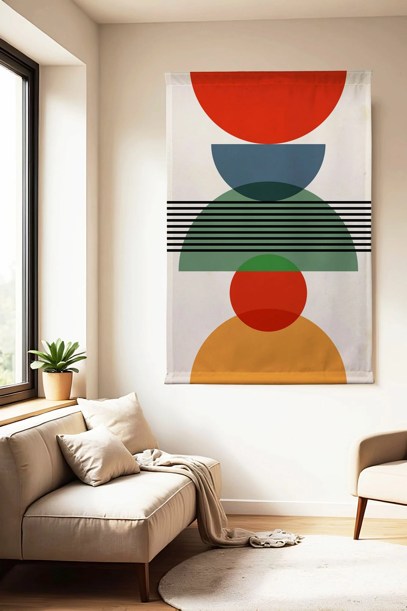Pikturë dekorative poliestër Wallity, Polybaby 7, shumëngjyrëshe, 70x120 cm