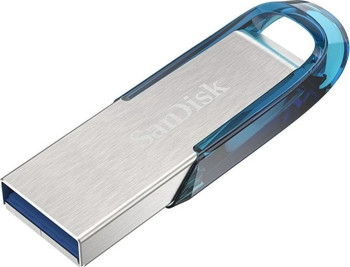 USB SanDisk Ultra Flair 64 GB, USB Type-A 3.2 Gen 1, Blu, Argjendtë