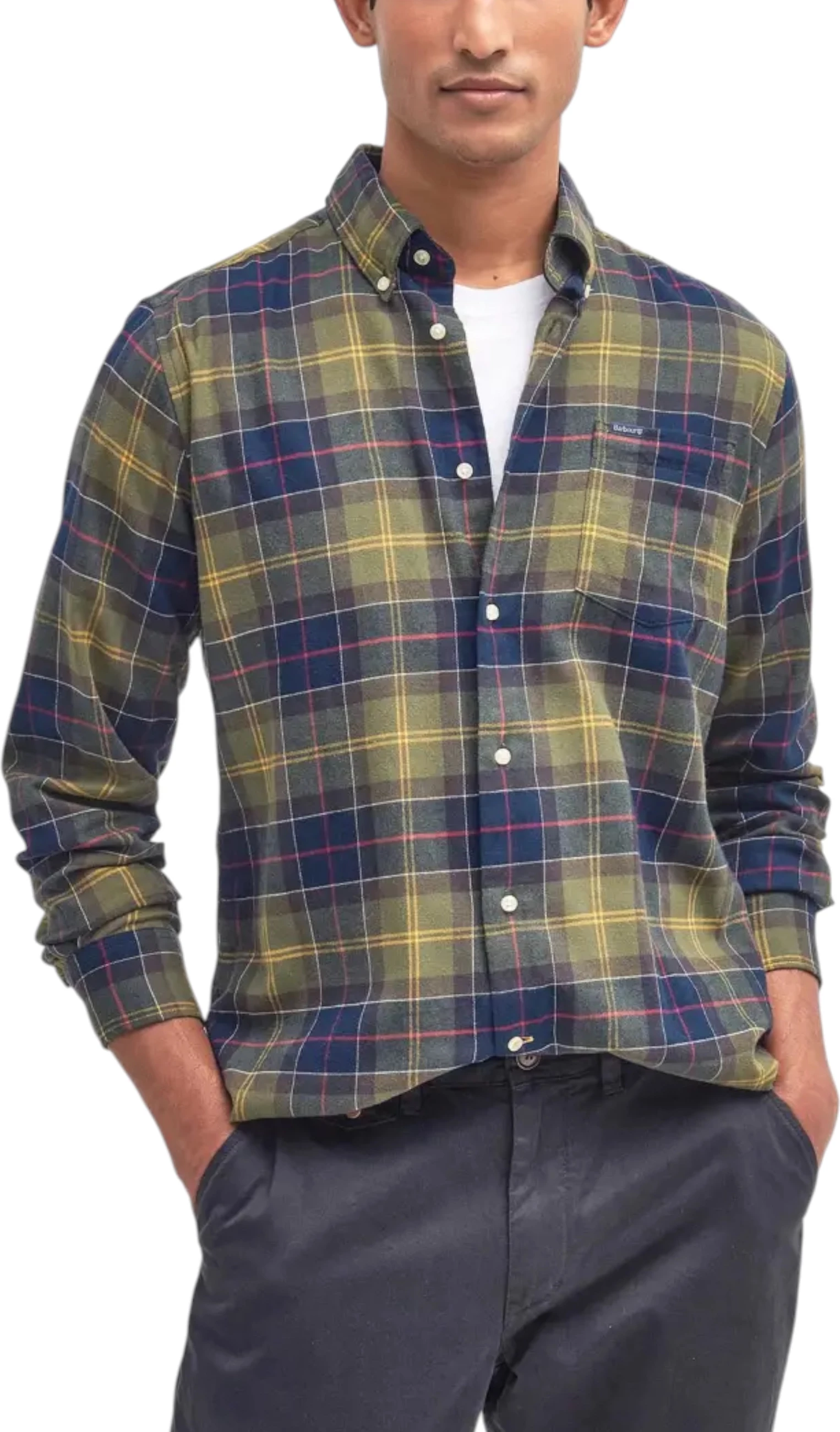 Këmishë për meshkuj Barbour Fortrose Tailored MSH4991, e gjelbër