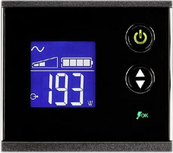 UPS line-interactive, Eaton Ellipse PRO 650, 650VA, LCD, USB, EcoControl, IEC, e zezë
