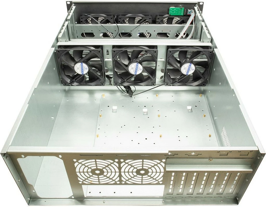 Kasë rack Inter-Tech 4F28, 4U 19", ATX/EATX/micro ATX/Mini-ITX, 28x 3.5" + 4x 2.5", Black/Silver