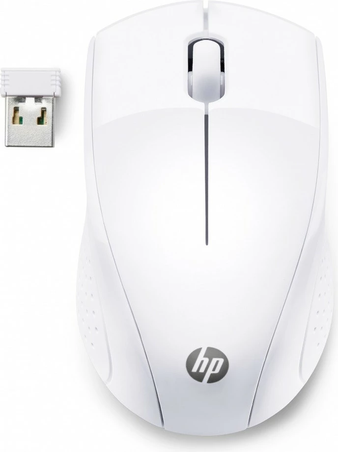Maus wireless HP 220 1600 DPI USB nano marrës 7KX12AA#ABB e bardhë