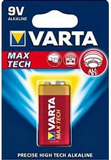 Bateri VARTA Max Tech 9V Alkaline, 1 copë, portokalli/kuqe