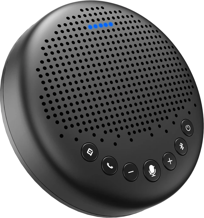 Altoparlant konferencash wireless EMEET Luna, 2600 mAh, Bluetooth 4.2, USB-C/AUX, 360° mikrofon, me adapter USB A200, i zi