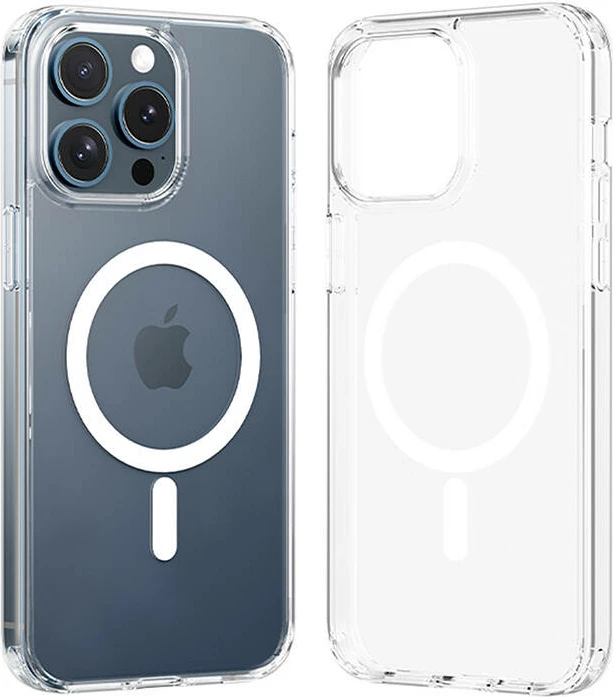 Mbështjellës Vention KUCT0-30 për iPhone 15 Pro, transparent, me MagSafe