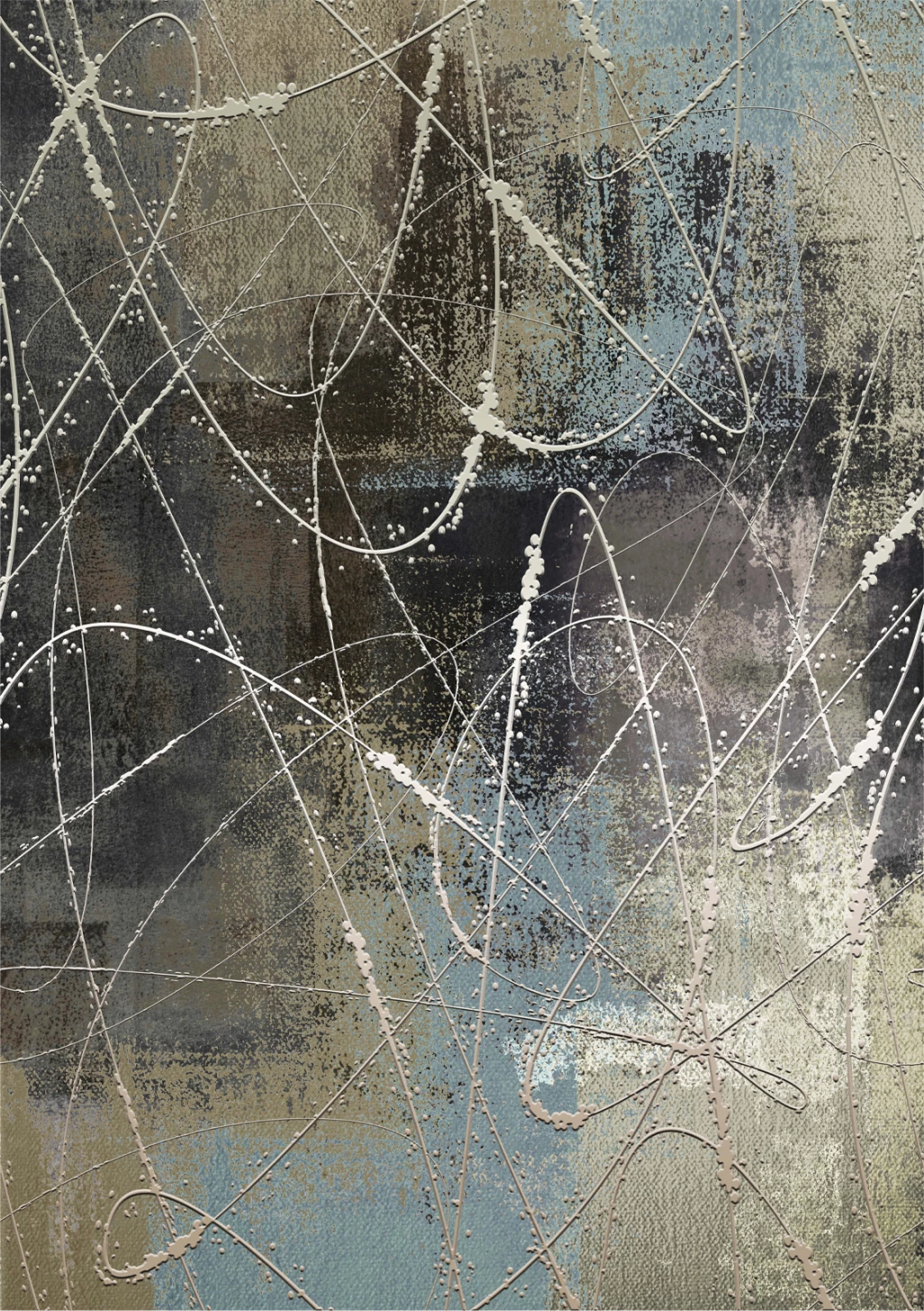 Tepih modern JOSIANE FH7677.22, 120x170cm, shumëngjyrësh me franja