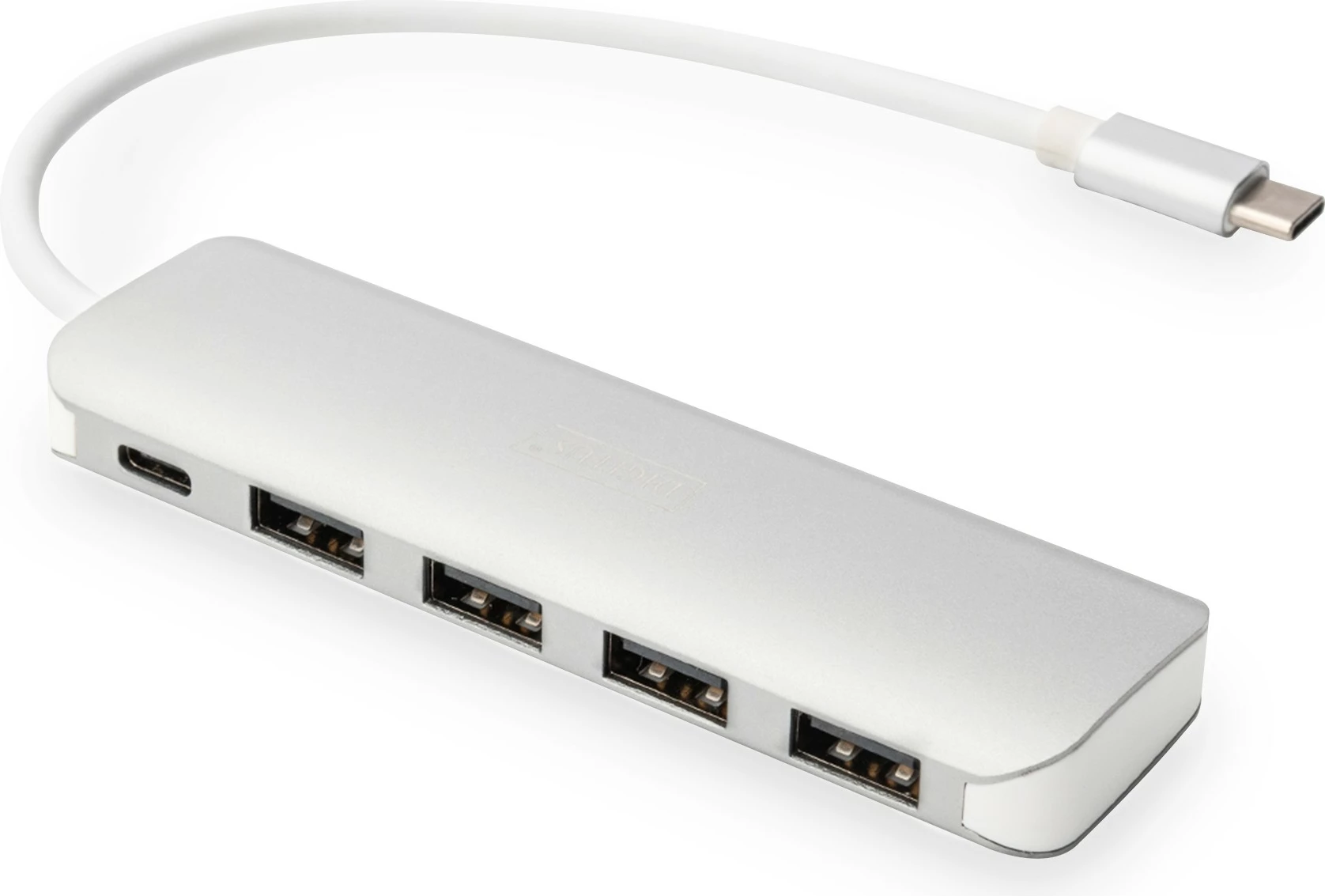 Hub USB Digitus, 4 porta, USB 3.0, PD, Argjendtë