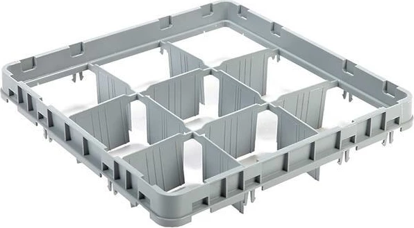 Zgjatues shportë gotash, Amerbox Full Drop Extender Type 1, 9 ndarje, Ø gotës maks 148 mm, gri