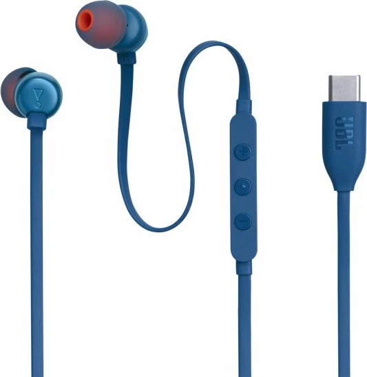 Kufje me kabllo JBL Tune 310C USB-C me mikrofon, blu