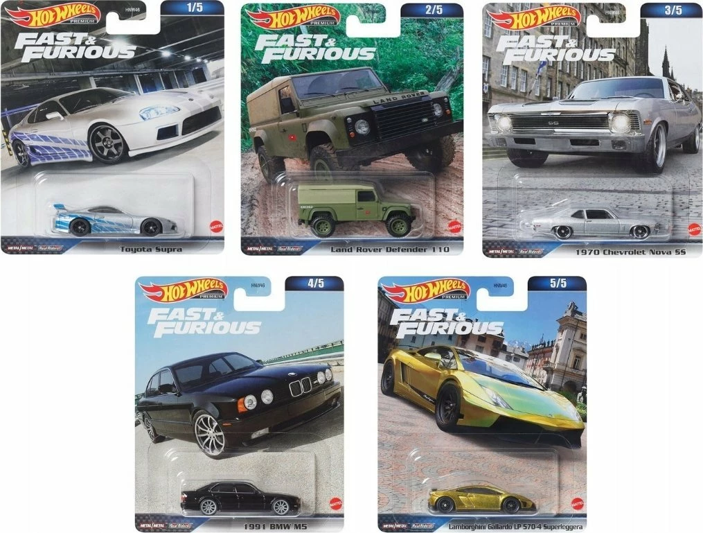 Makinë lodër Hot Wheels Mattel Fast & Furious Premium HNW46 1:64 metal 1 copë (mix)