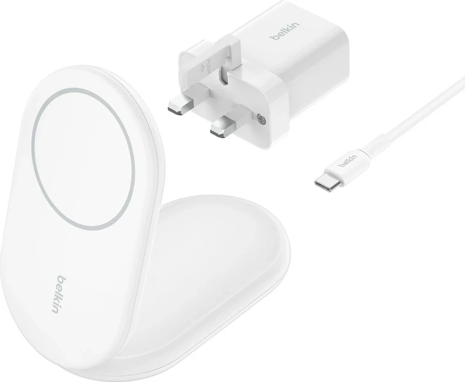 Karikues wireless Belkin BoostCharge për celular, i bardhë
