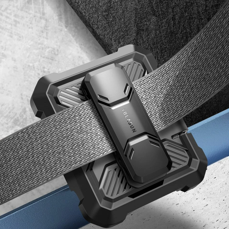 Mbështjellës Supcase ArmorBox për Samsung Galaxy Z Flip 6, i zi, me klip rripi