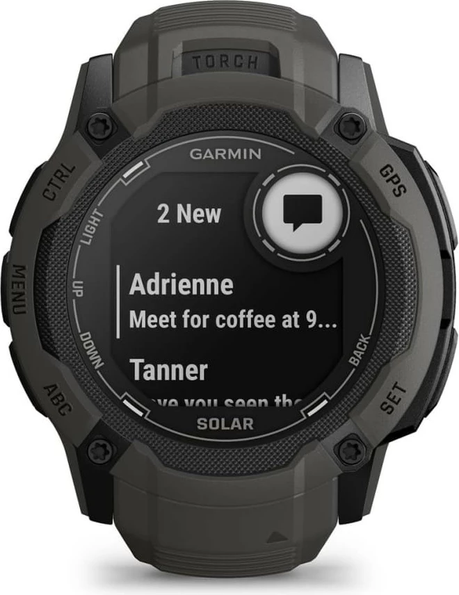 Smartwatch Garmin Instinct 2X Solar, GPS, 150 orë bateri, grafit