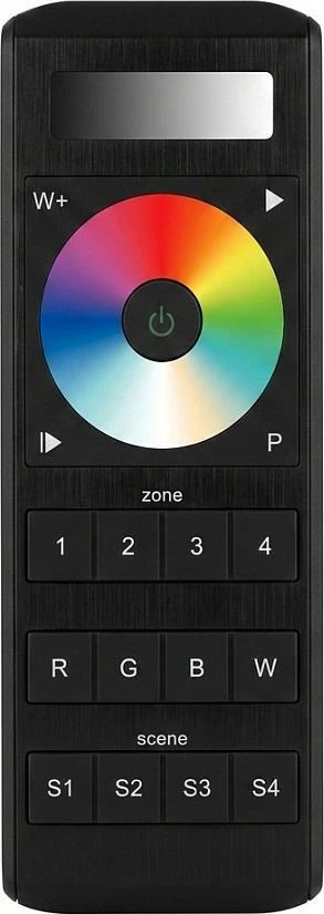 Telekomandë LED Synergy21 EOS 05, 5-kanale, 4 zona, RGB-CCT (RGB+WW), e zezë