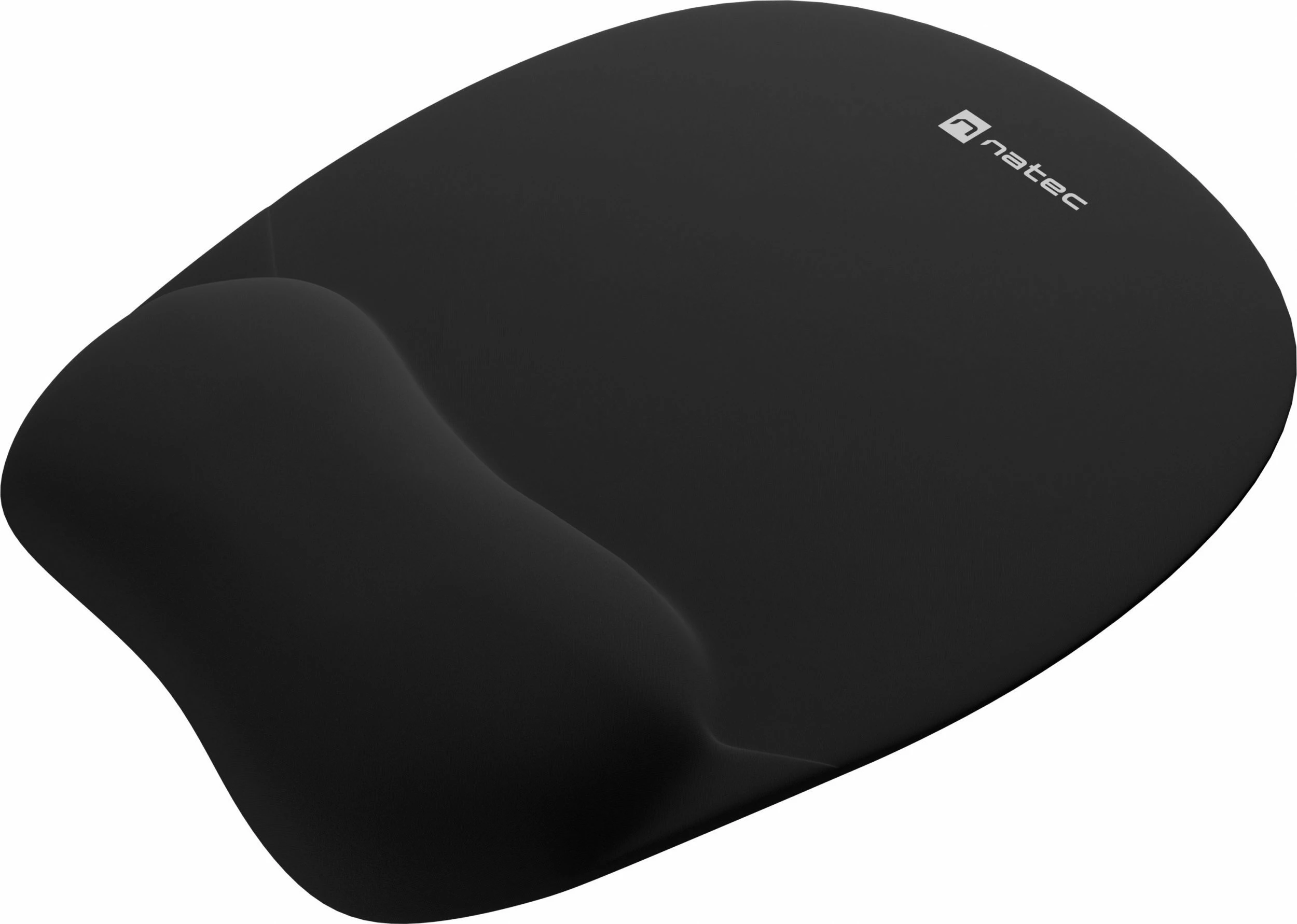 Mauspad ergonomik Natec Chipmunk NPF-0784 me jastëk memory foam, 19.5 cm, e zezë