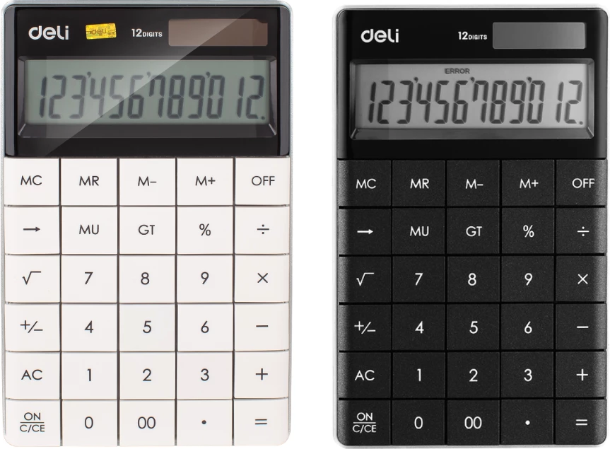 DELI KALKULATOR 1589 MODERN 12DIGIT 1/10