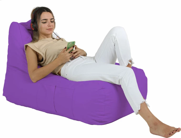 Puf kopshti, ngjyrë vjollcë, Atelier del Sofa, Trendy Comfort Bed Pouf