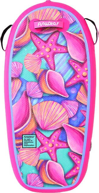 Bodyboard fryrës FunWater ESIZ00089 1.1 m, PVC, me pompë + rrip (set), rozë