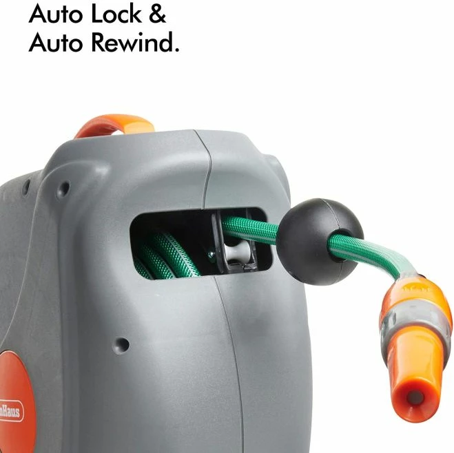 Rrotullues automatik zorre muri VONHAUS 2515289, 20 m, rrotullim 180°, gri/portokalli