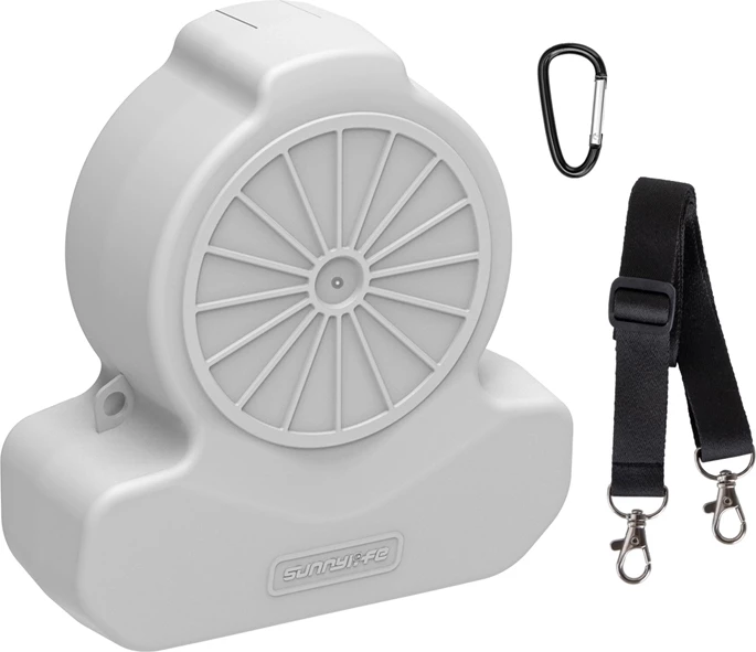 Mbështjellës mini Sunnylife FP-SN953-GY për DJI FLIP, plastikë, gri, me rrip dhe karabinë