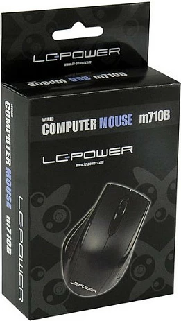 Maus LC-Power m710B, me kabllo, e zezë