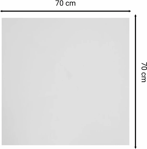 Sipërfaqe tavoline Melody HPL mermer i bardhë 70x70cm trashësi 12mm
