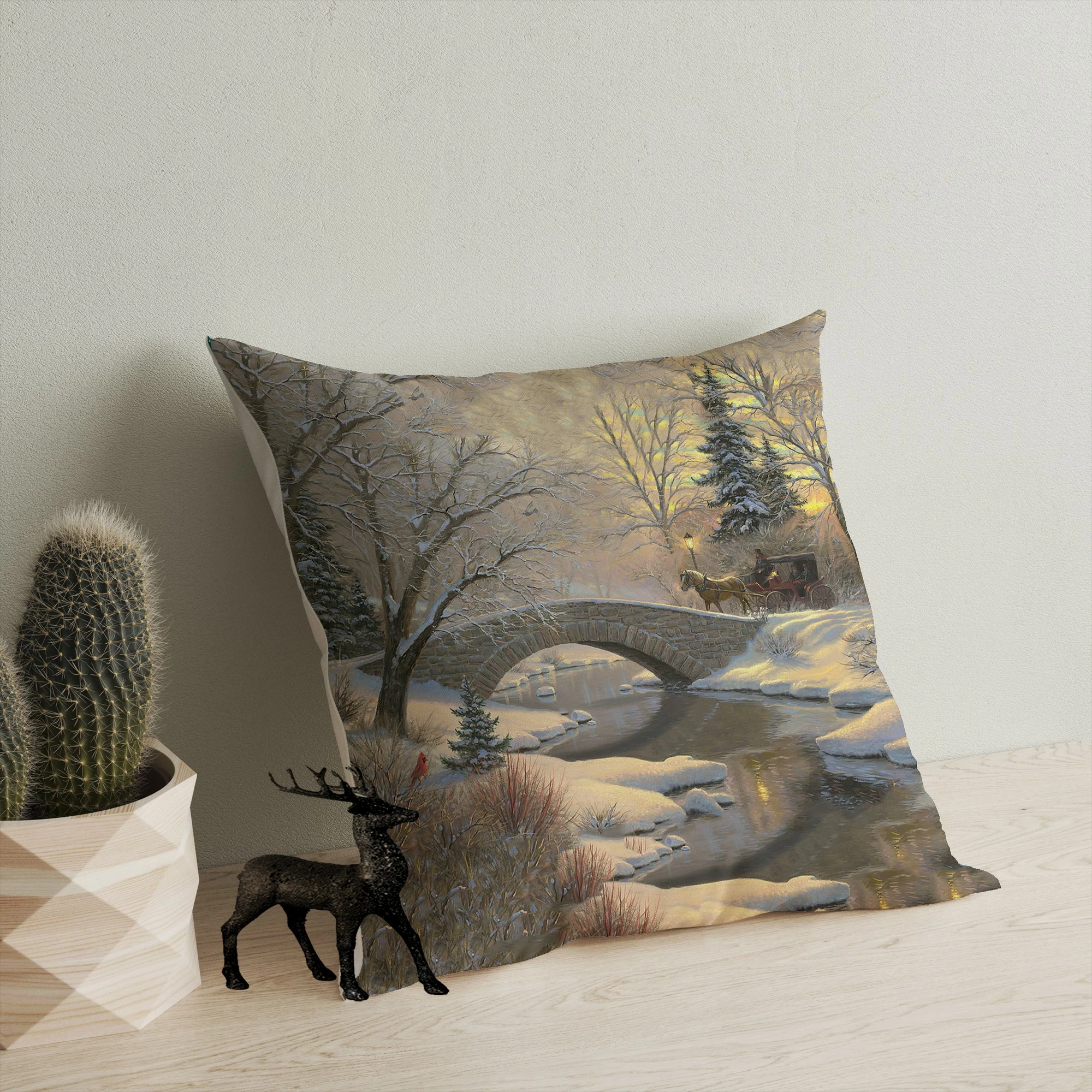 Jastëk dekorativ Aberto Design, A13010, shumëngjyrësh, 43x43cm