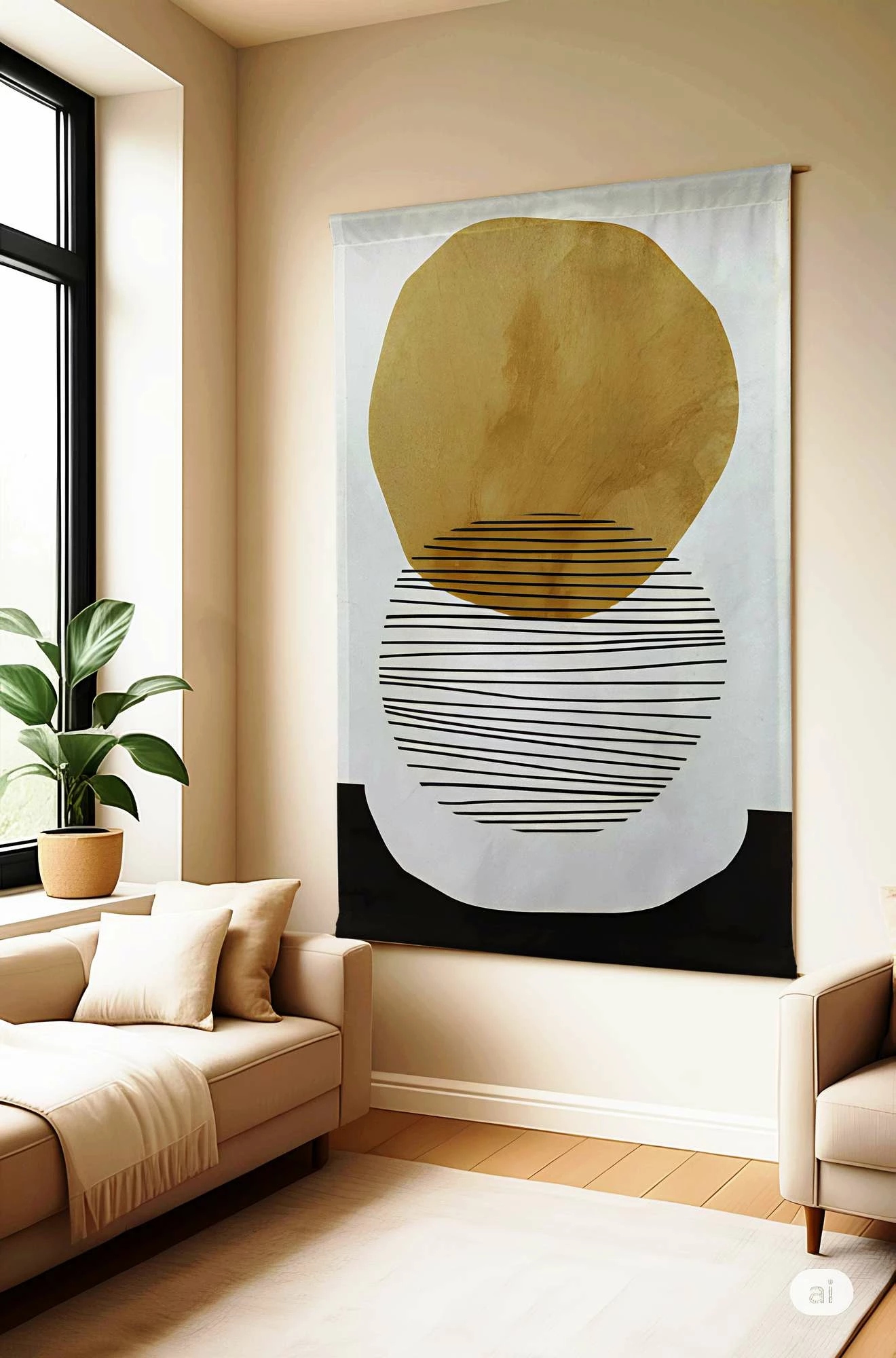 Pikturë dekorative poliestër Wallity, Polybaby 27, 70x120cm