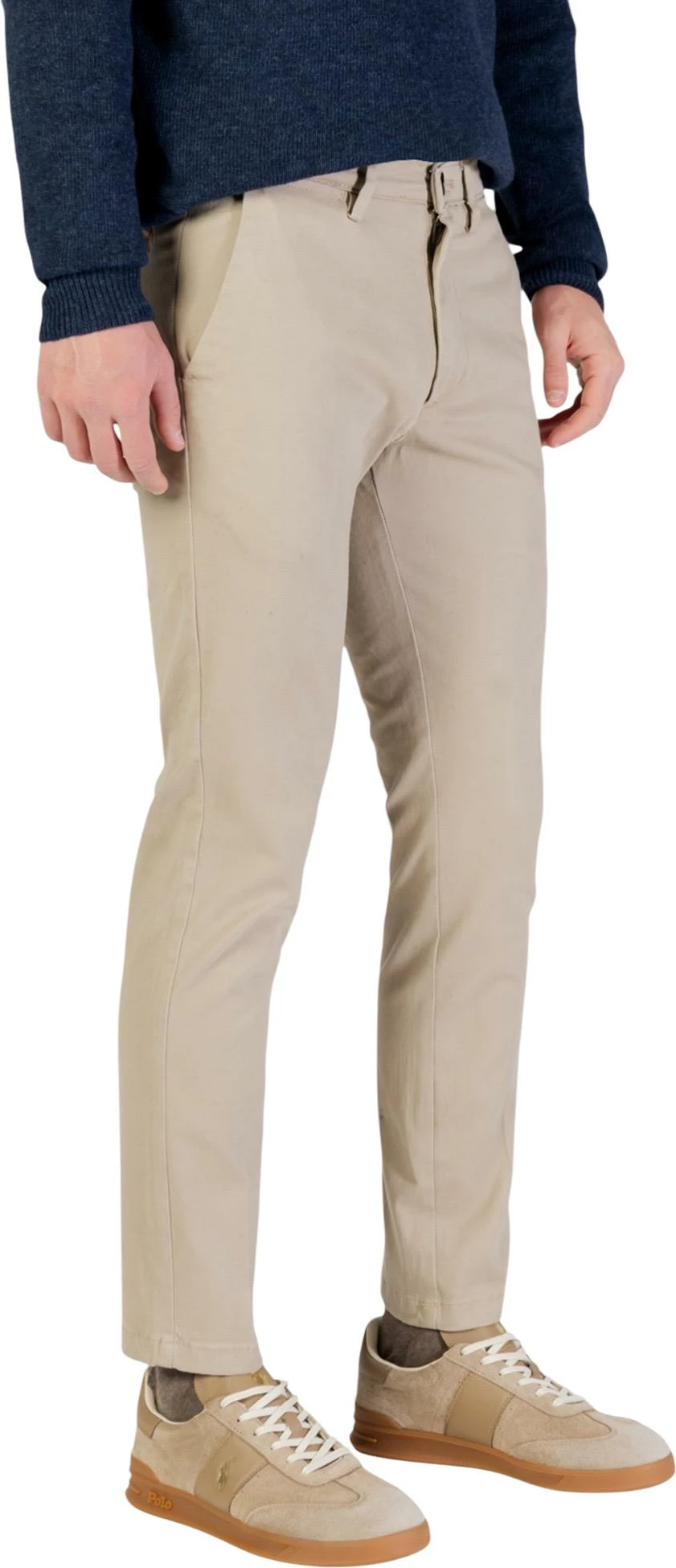 Pantallona chino për meshkuj Borghese 5WPA01 07CO126M, bezhë e çeltë [Madhësia: S]