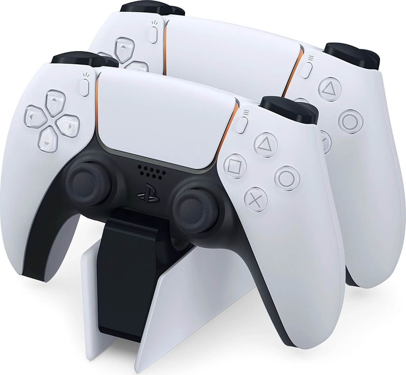 Stacion karikimi Sony DualSense, PlayStation 5, për 2 kontrollera, bardhë/zi