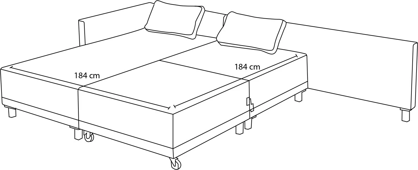Kënd divan-krevat Atelier del Sofa, Matris, kënd i djathtë, ngjyrë kafe