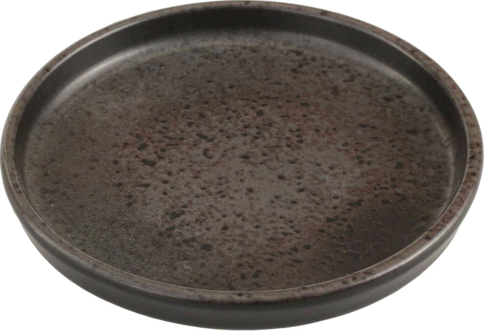 Pjatë Porland Genesis Ironstone Signature Ø300 mm e zezë, set 6 copë