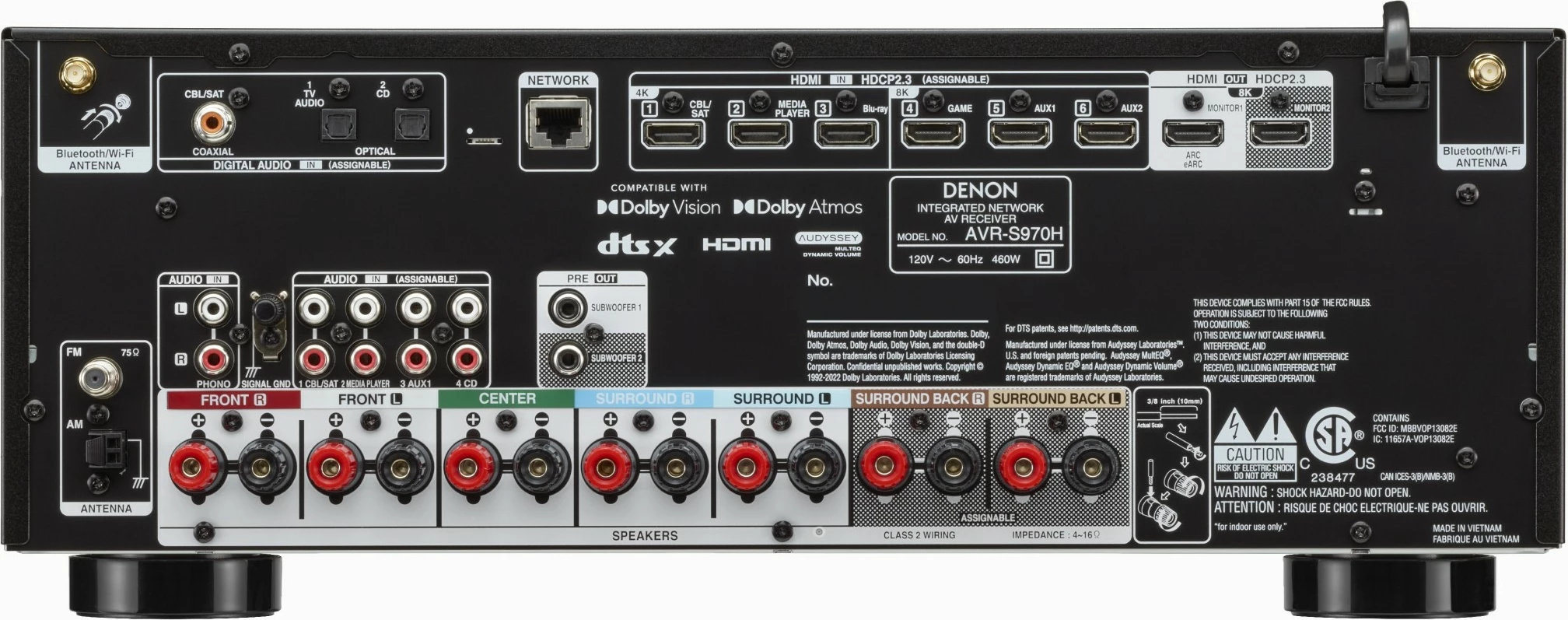 AV-Receiver Denon AVR-S970H 7.2-kanal, i zi